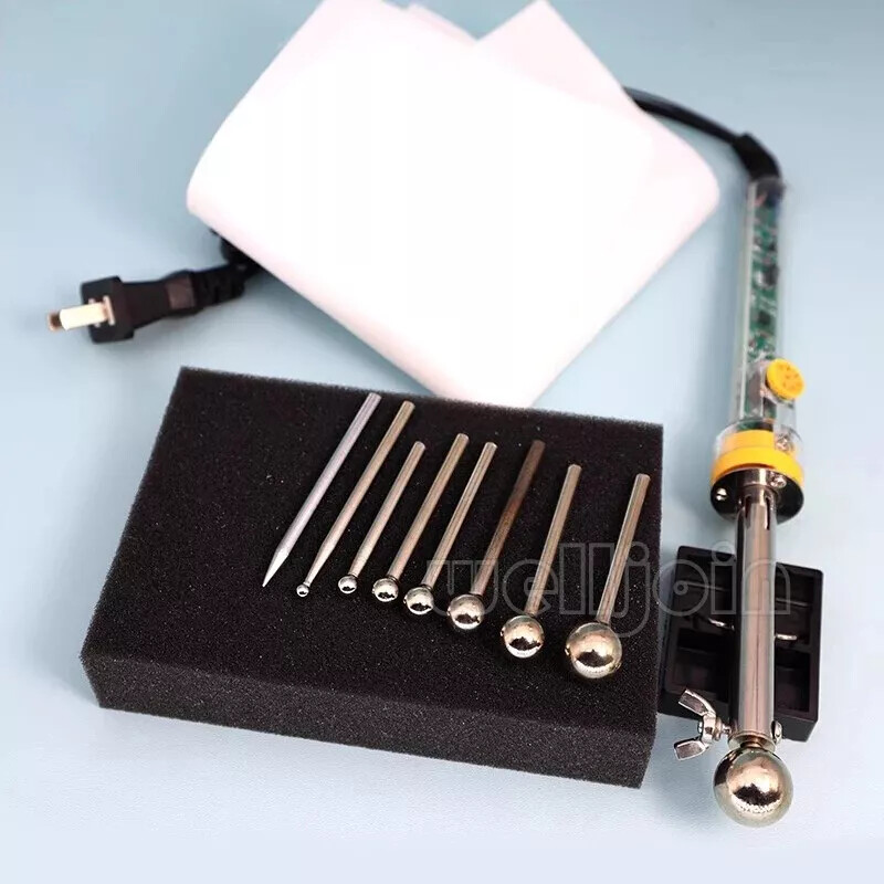 220V DIY Cloth Fabric Flower Making Tools Set 200-450℃ Temperature Adjustable