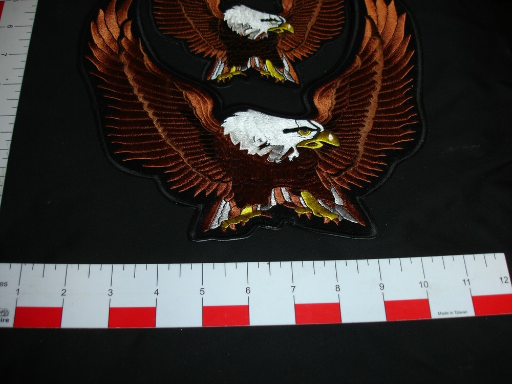 Eagle matching Patch set Large Medium Small 3 patch set Brown