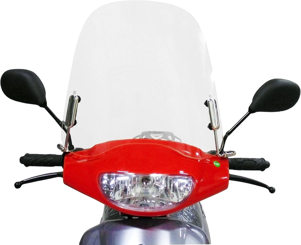 MMG Scooter Windshield 3mm Clear Acrylic with Mounting Hardware Universal