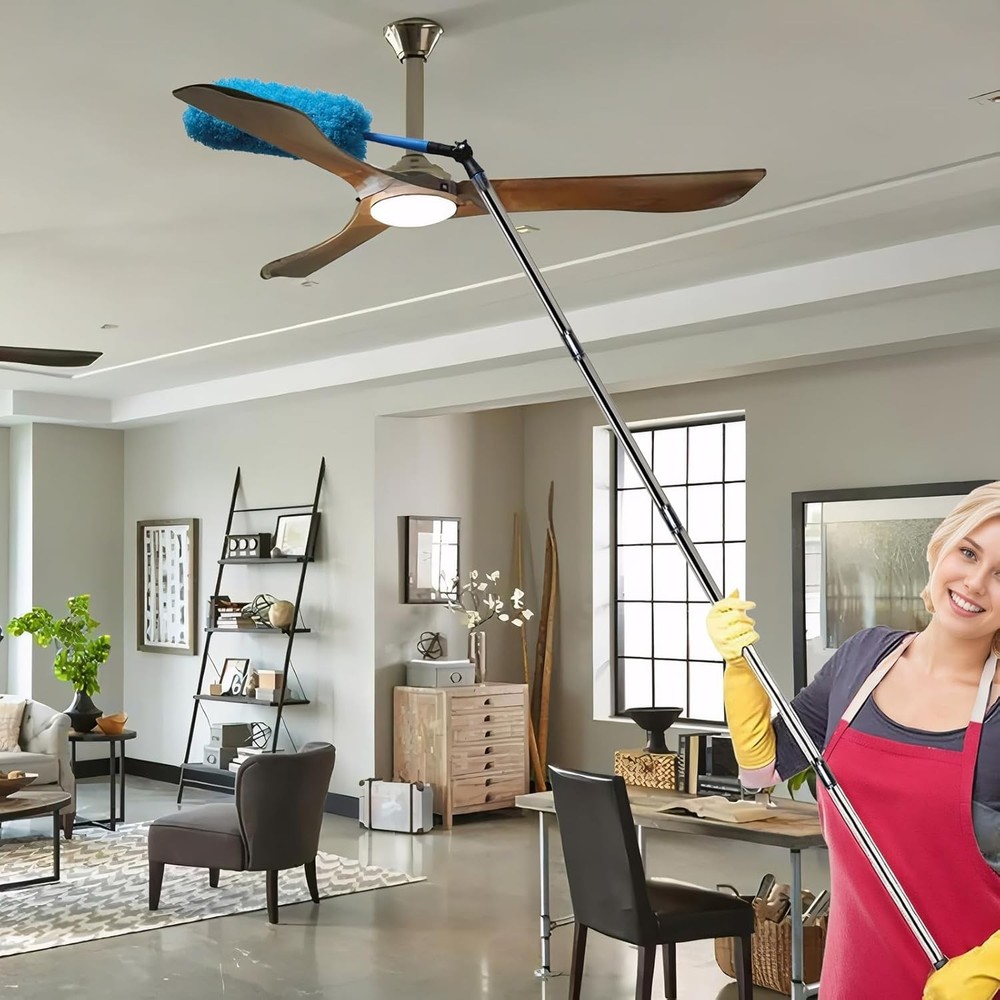 Rotatable Joint Angle Adaptor for Telescoping Extension Pole, Versatile Black