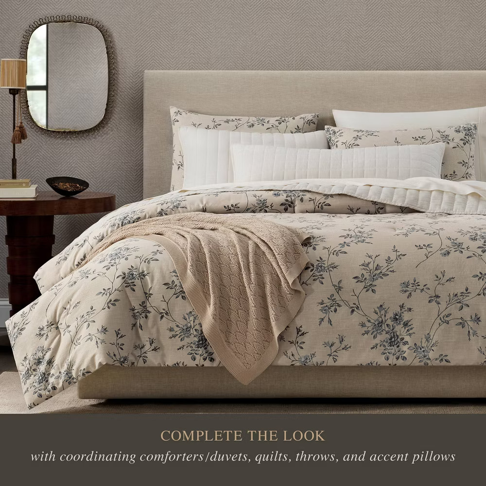 Jeremiah Brent Home King Cotton Sateen Sheet Set Solid Cream
