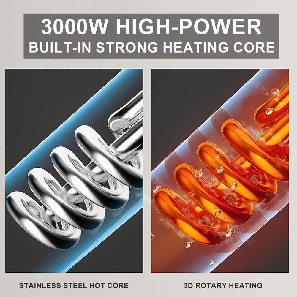 110V 3500W Tankless Hot Water Heater Shower Electric Instant Water Heater USA