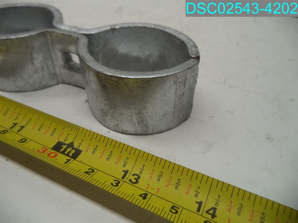 QTY=48: 1-5/8" Chain Link Galvanized Saddle Clamps