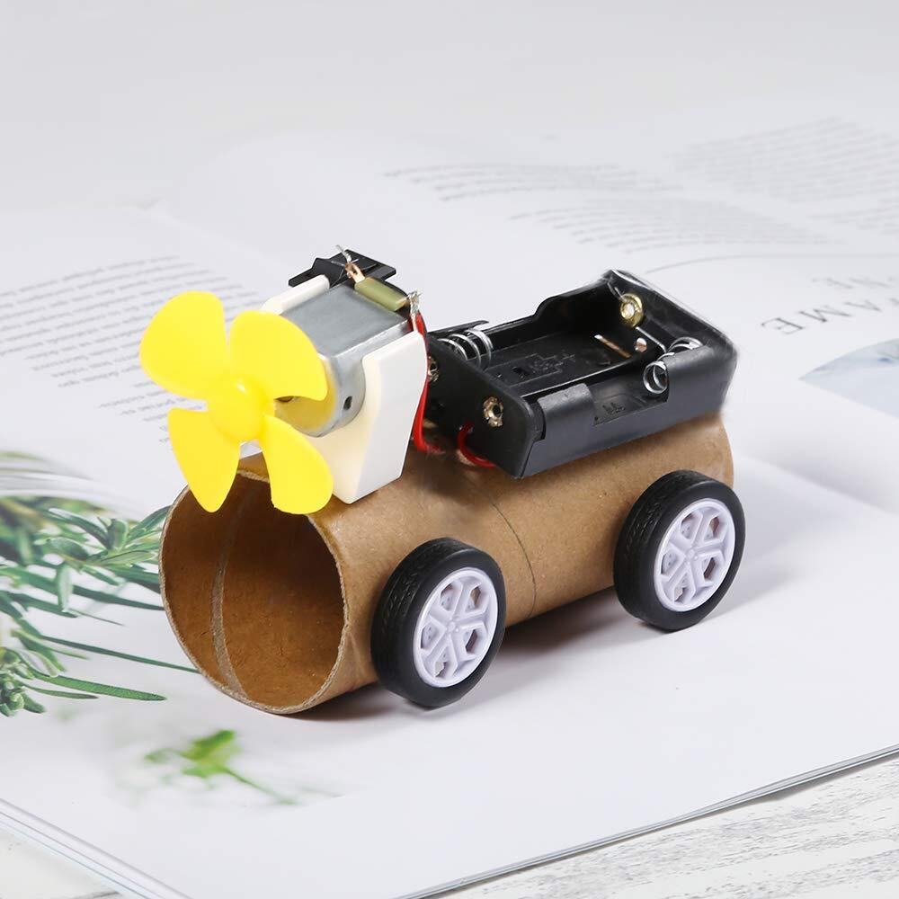 Mini DC Motors Kit for DIY Projects Includes Gears Battery Holder and Switch