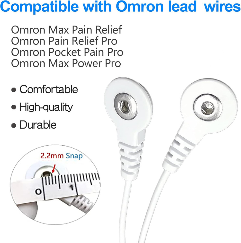 Omron TENS Unit Lead Wires Premium Quality Replacement
