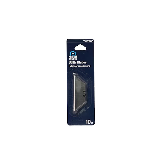 Project Source 18mm Carbon Steel Utility Razor Blade 10 -Pack