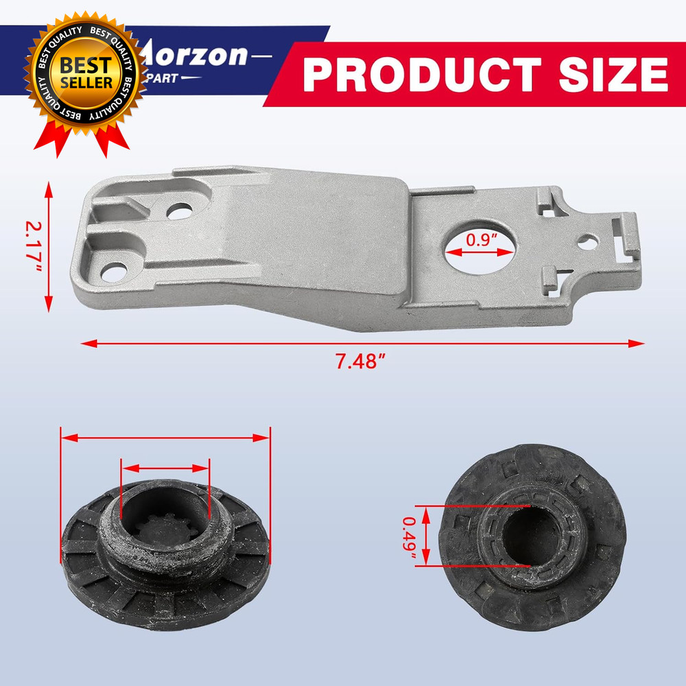 Lower Radiator Bracket Compatible with 2013-2020 Chevy Impala Malibu 2010-2017