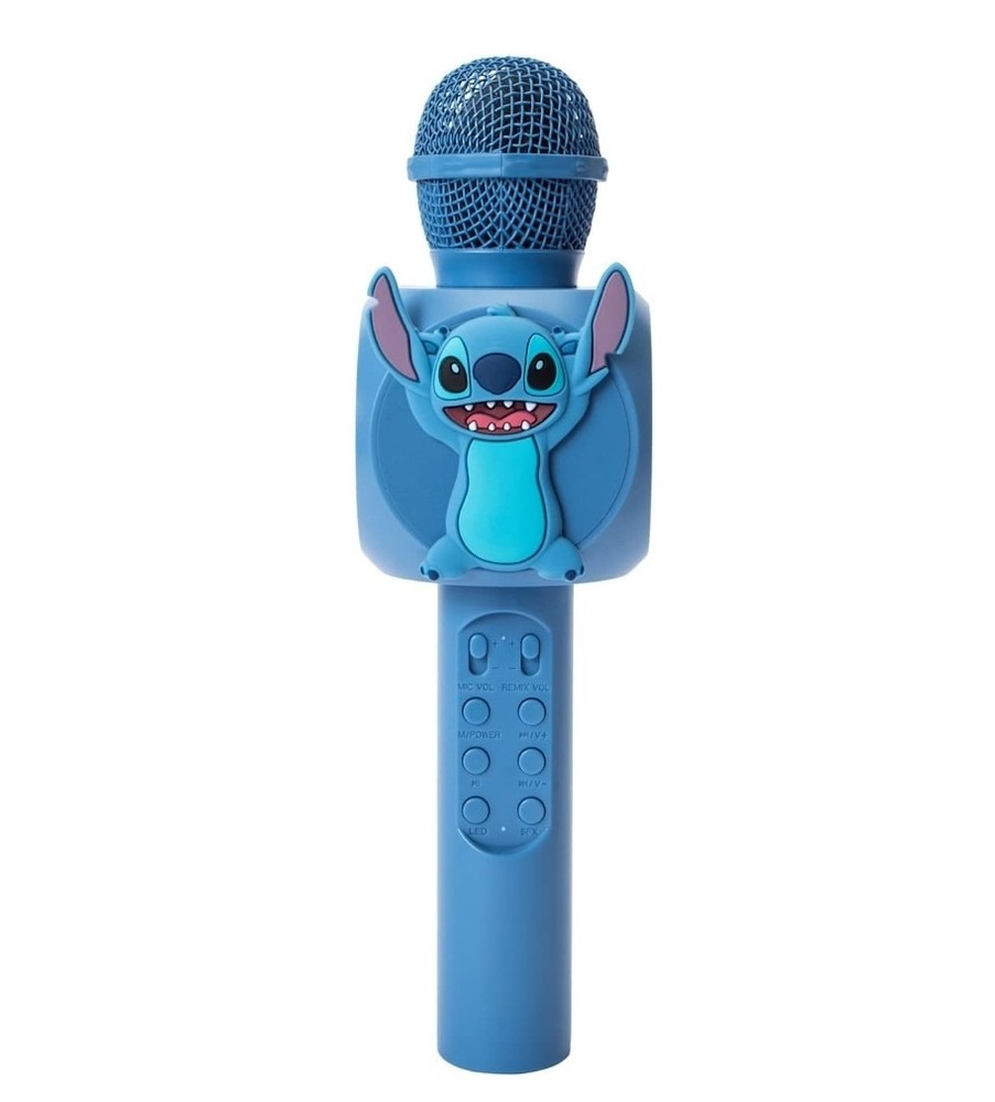 Stitch Bluetooth Pink Karaoke Microphone Wireless Speaker USB Charge 2025
