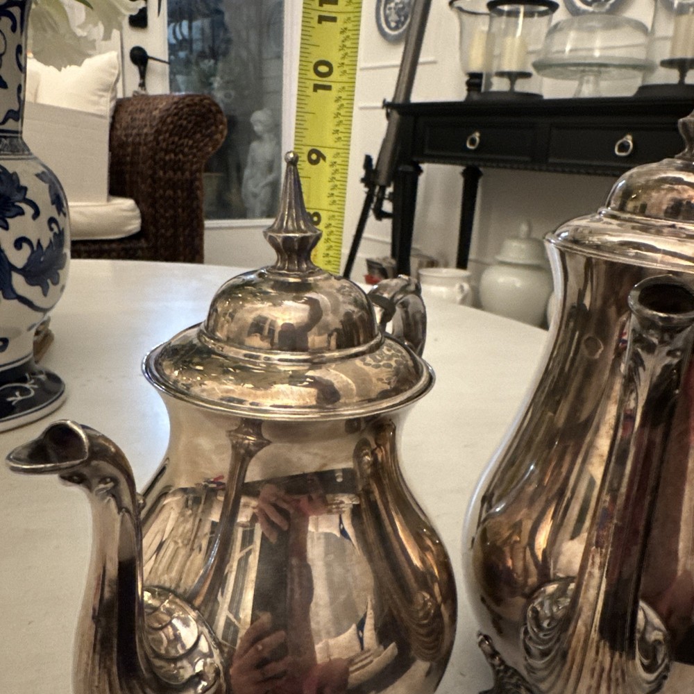 Vintage Silver Plated Sheridan Coffee & Tea Pot Set