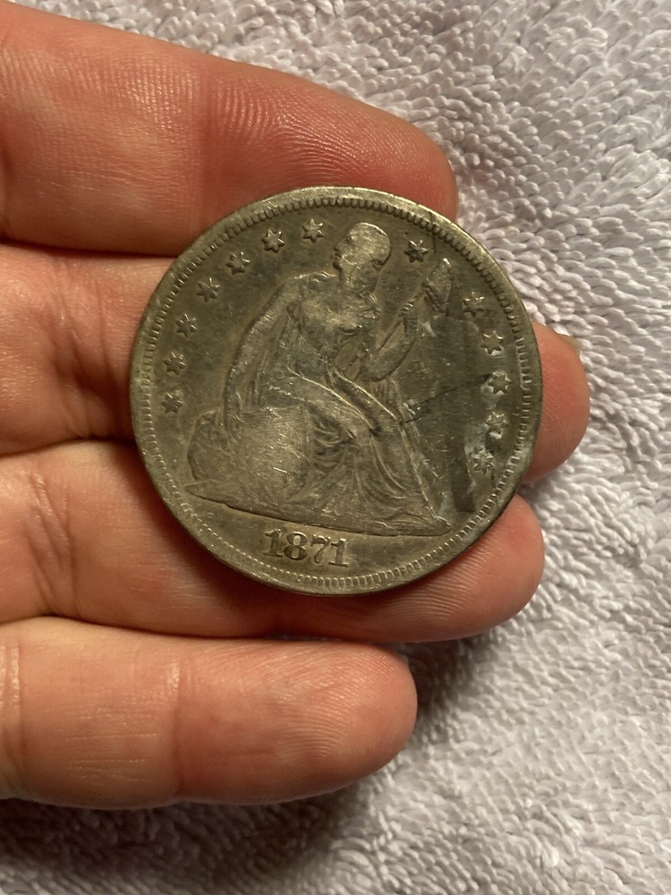 1871 seated liberty dollar