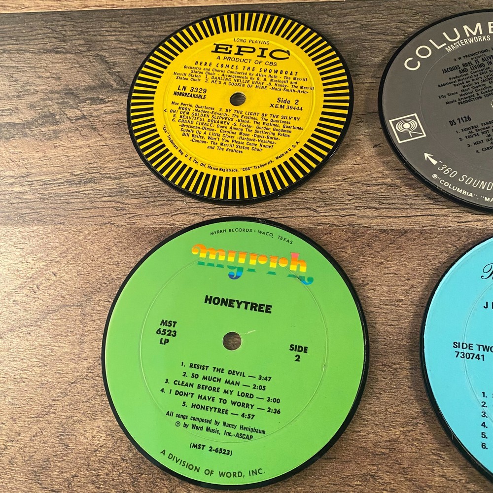 VINYLUX.NET 6 LP COASTERS WITH ORIGINAL PLASTIC CASE