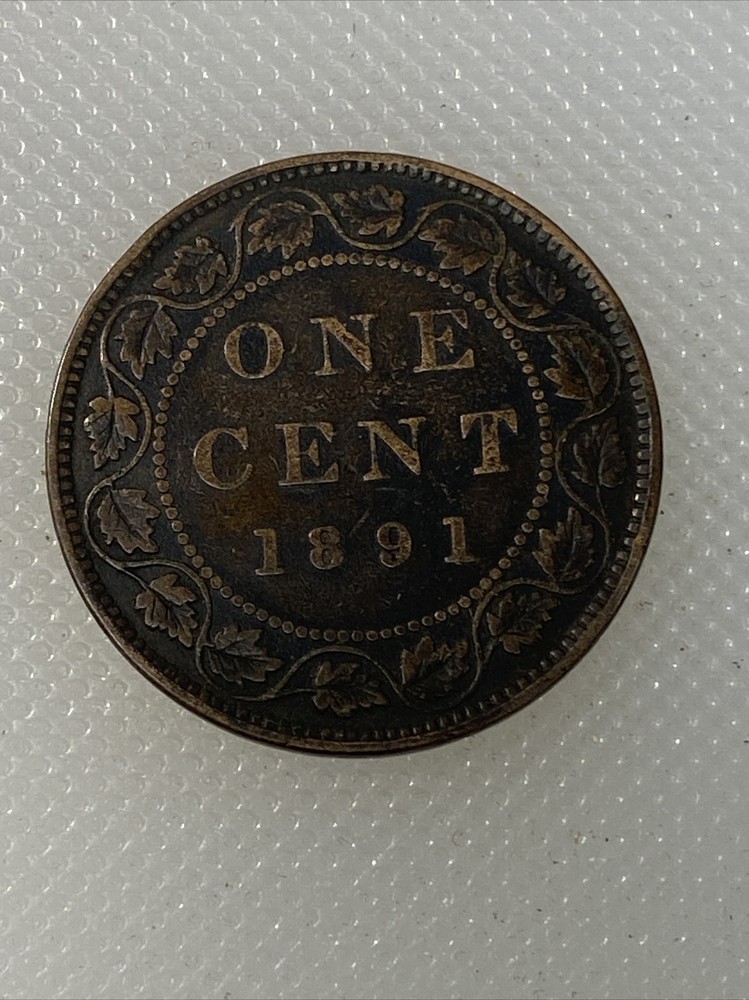 1891 Canada Large Cent Sl Sd D1