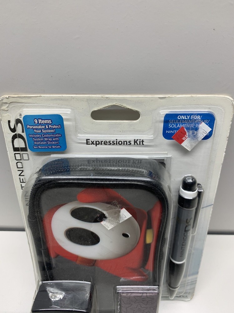 Nintendo DS Lite Mario Shy Guy Expression Kit New