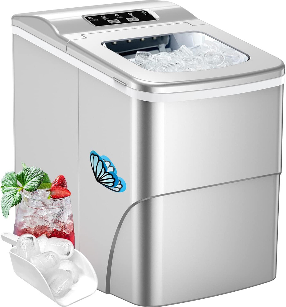 Ice Makers Countertop -  Portable Ice Maker Machine for Countertop, Make 26 Lbs