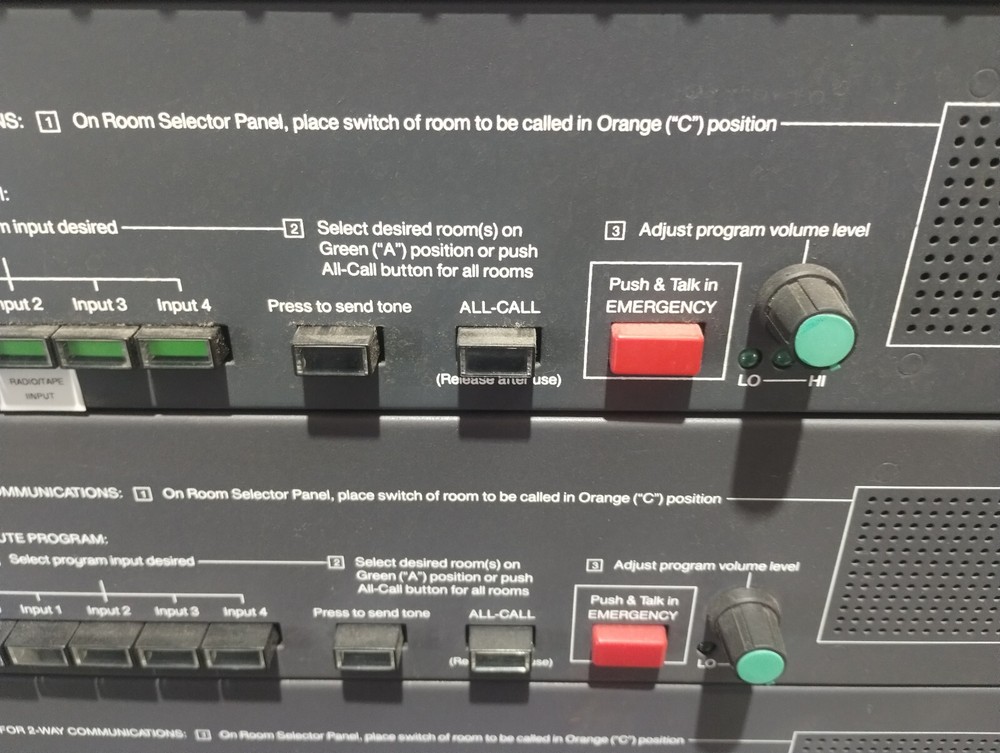 RAULAND-BORG MCZ300 INTERCOM & PROGRAM CONTROL CENTER CONSOLE PA 6 MO WARRANTY