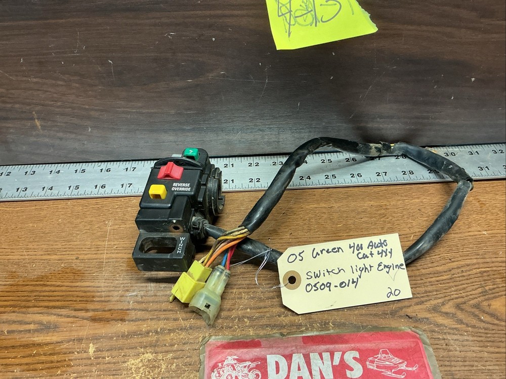 Switch Controls Lights & Engine # 0509-014 Arctic Cat 2005 Green 400 Automatic