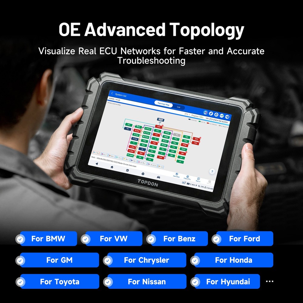 🔥2026 TOPDON ONE Lite 10.1" Diagnostic Scan Tool ECU Coding & J2534 Programming
