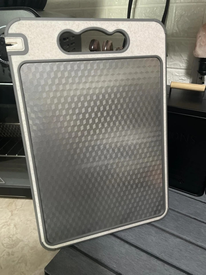 stainless Double-Sided Cutting Boards Titanium Chopping Board For Kitchen Campin