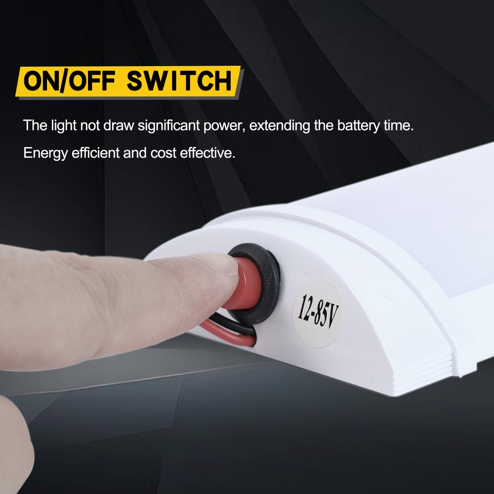 2X LED Car Interior Roof Light Ceiling Dome Lamp RV Camper Trailer Roof Truck