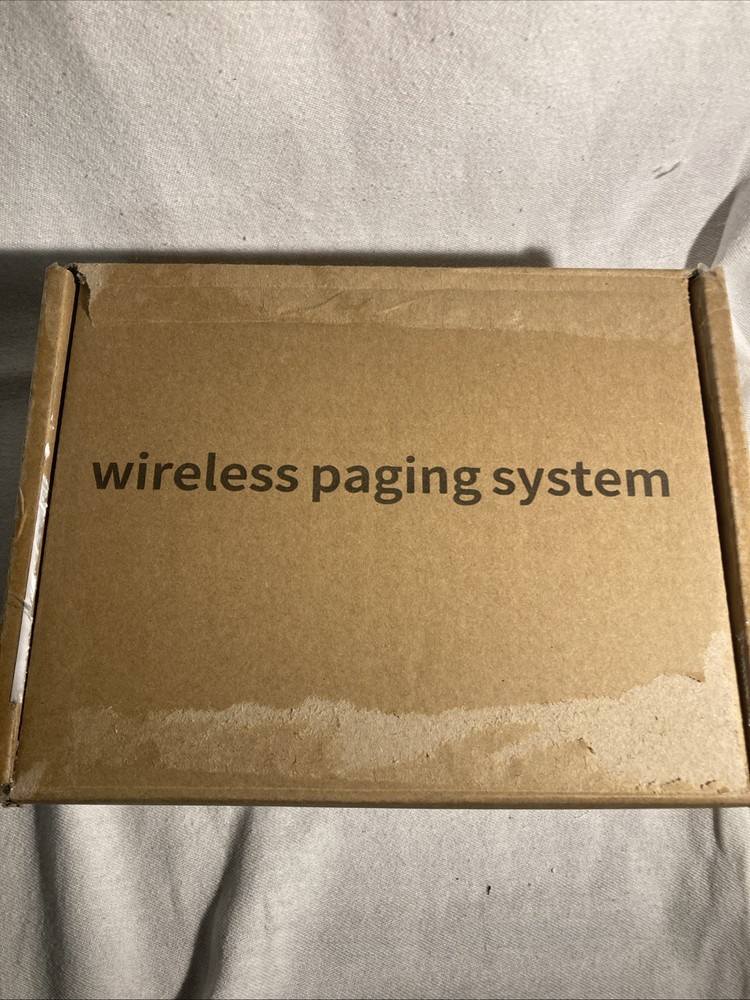 Restaurant Pager System, 10 Wireless Pagers, Touch Keyboard Calling Customers...