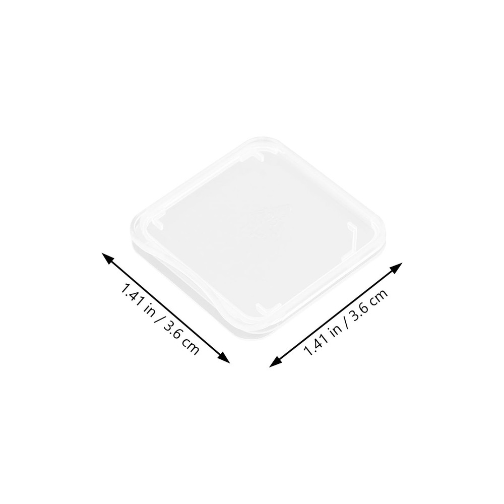 Clear Plastic Memory Card Case Memory Case Holder Compatible with SD Micro T-...