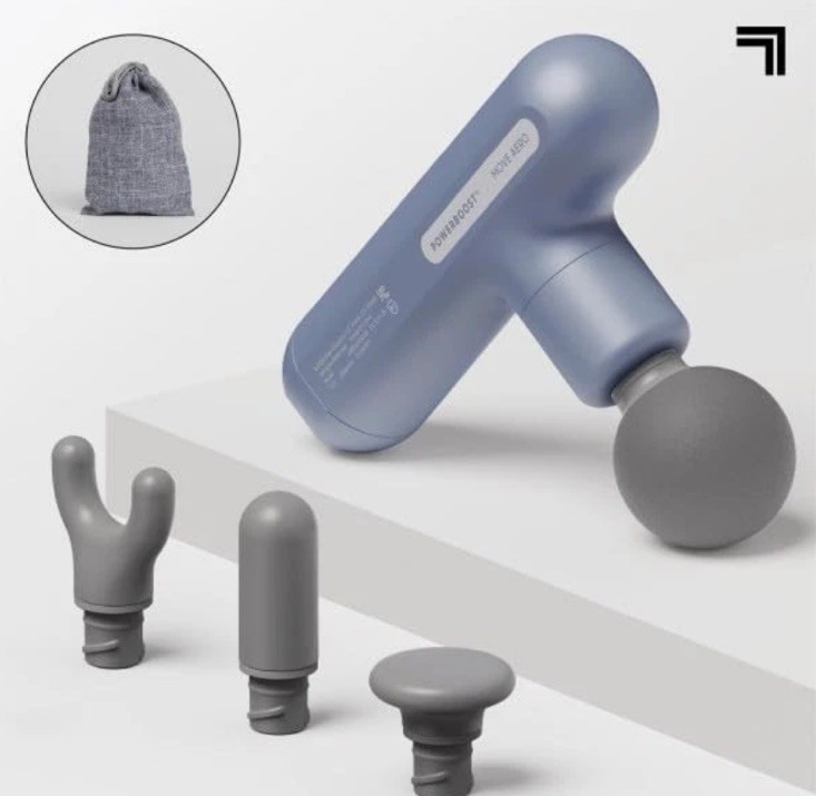 Sharper Image Massage Gun Powerboost Move Aero 3.0 Mini Percussion