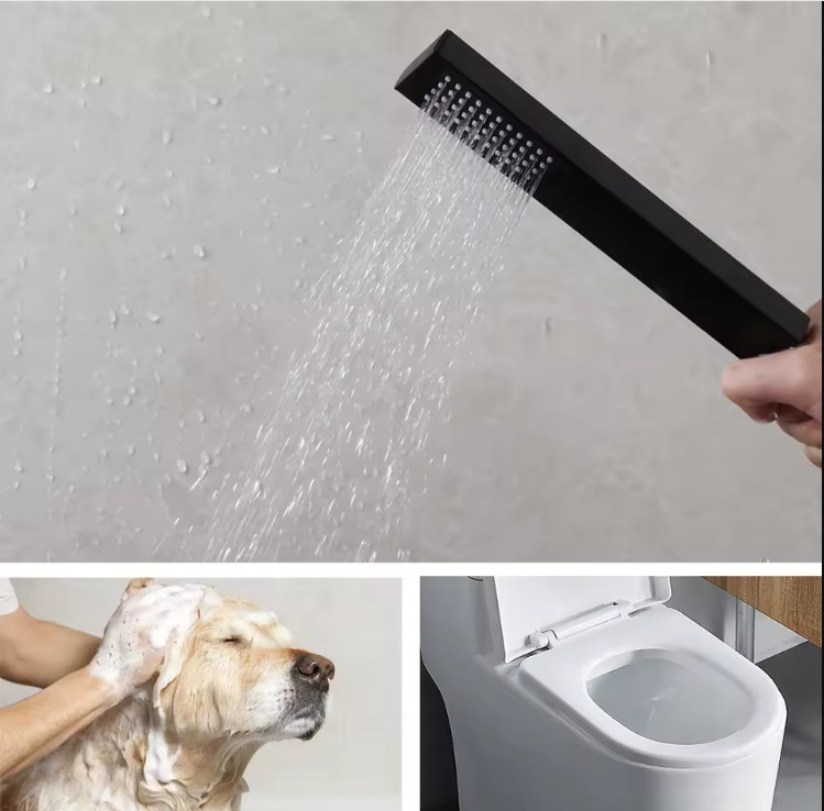 Waterfall & Rain Shower System with Handheld Spray 22" Large Square Shower Set