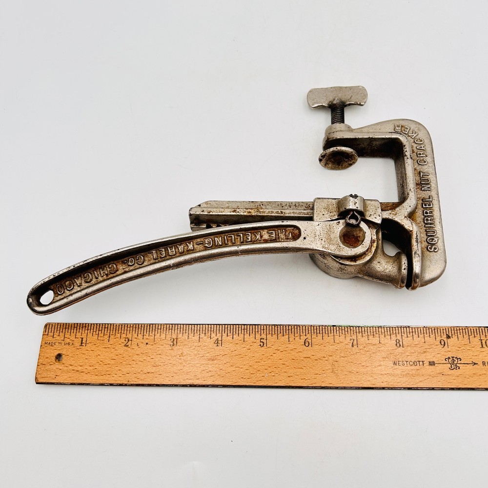 Squirrel Nut Cracker Nutcracker Kelling Karel Co Chicago Cast Iron 1913 Patent