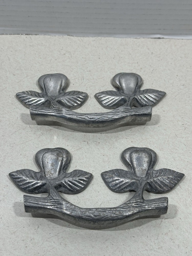Vintage HTF Rustic Leaf And Vine/ Pear Pull / Handle Hardware Set