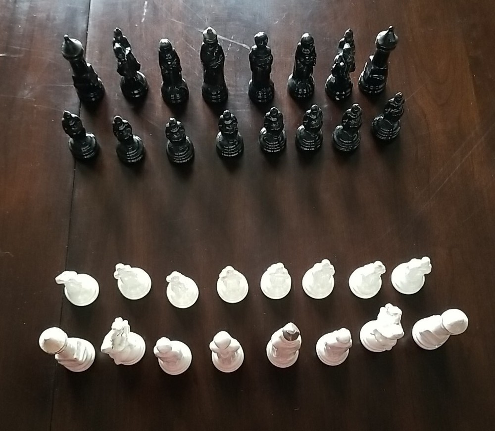 Renaissance Chess Pieces,  Ceramic