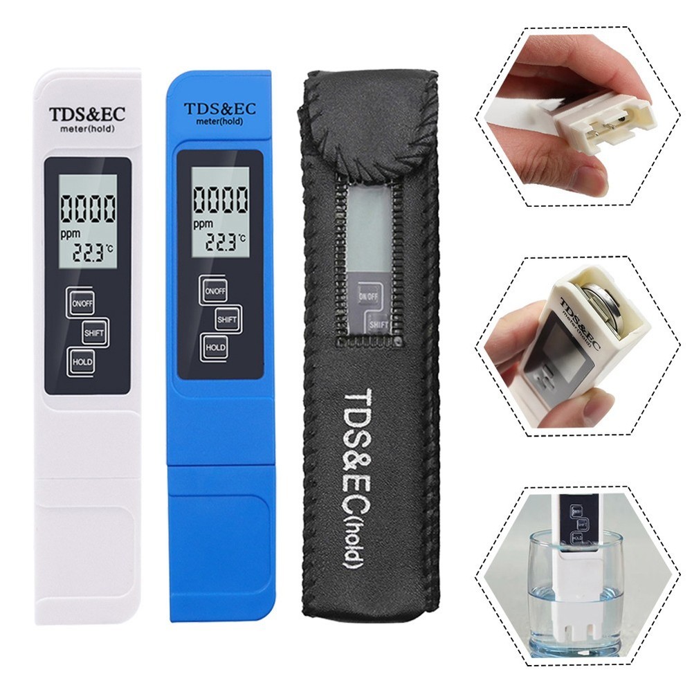 Salinity Temp Tester Measuring Meter Portable Salt Water Testing Tools
