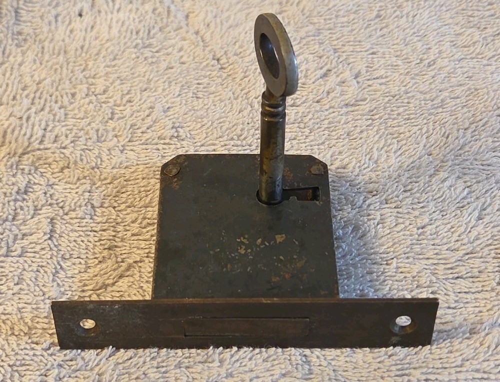 3) Mortise Lock w/Skeleton Key Right & left Hand Cabinet Doors Small Boxes