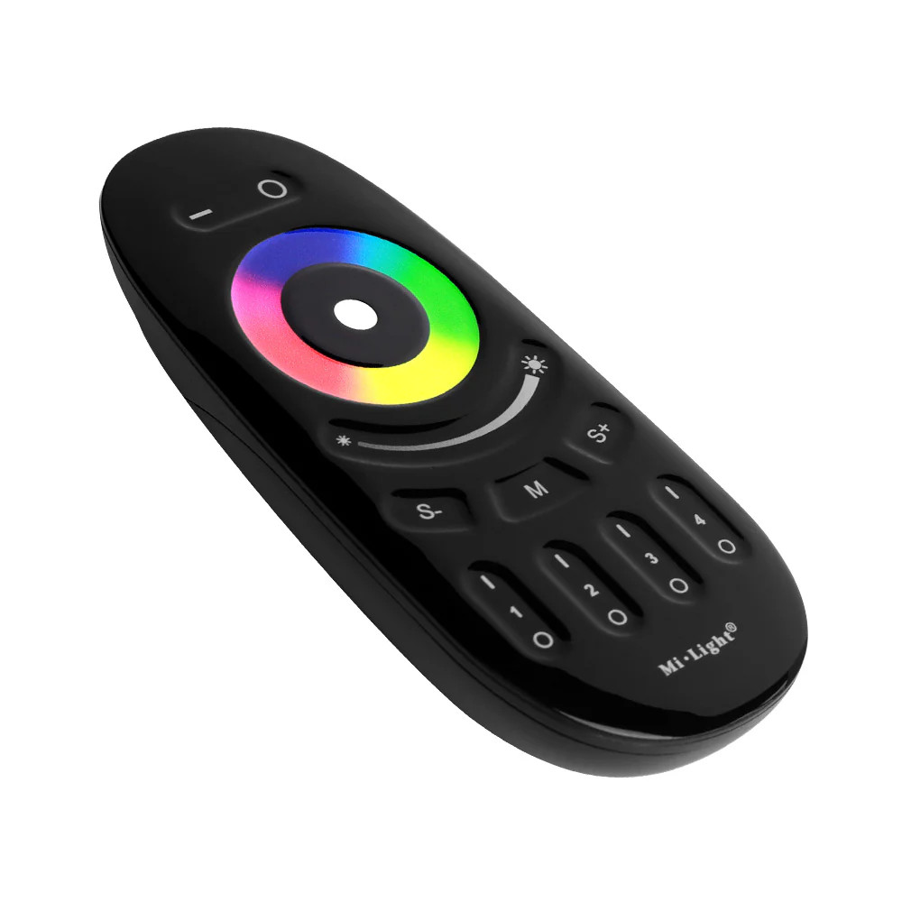 FUT096-B - 4-Zone Touch RF RGBW Remote Black