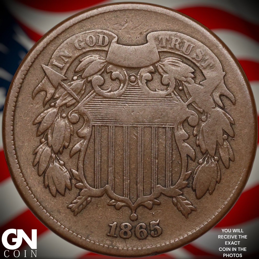 1865 2 Cent Piece B2340