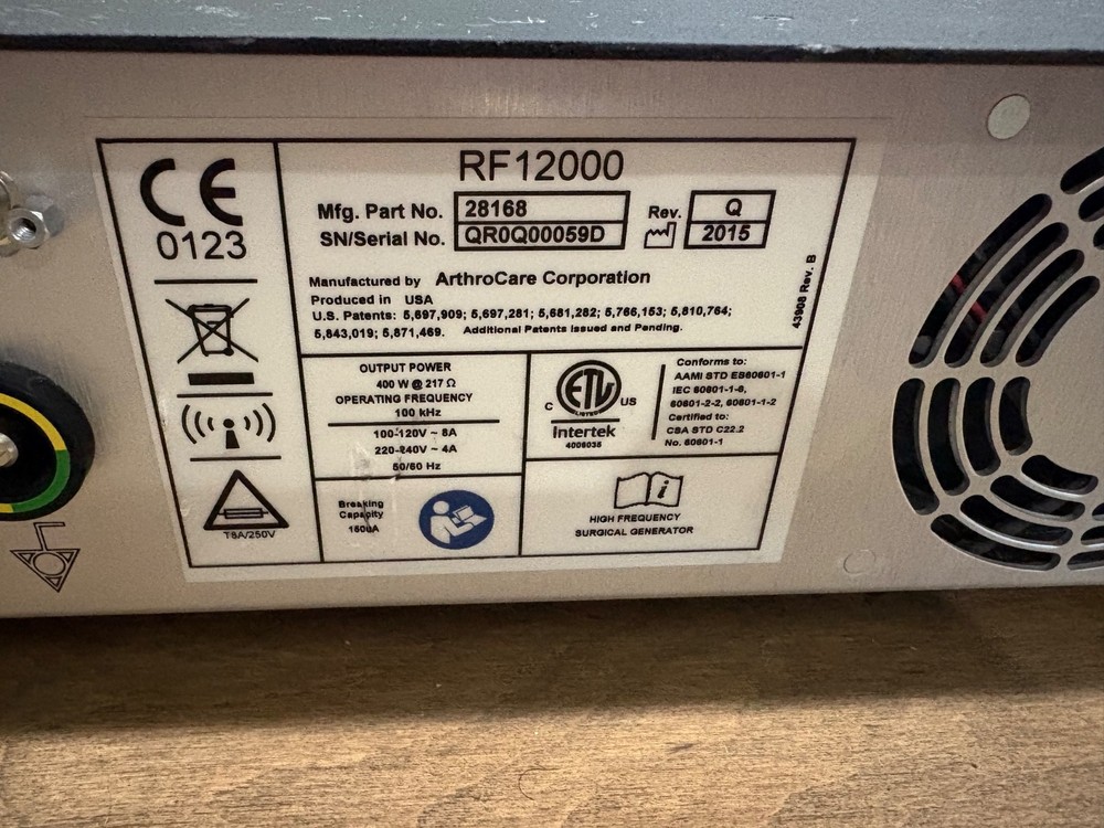 Arthrocare Quantum 2 RF1200