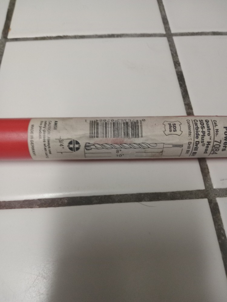 Powers Quatro Head SDS-Plus Carbide Drill Bit 7084