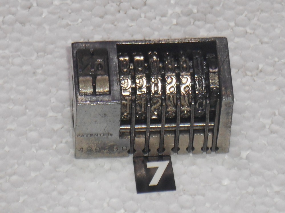 COUNT | letterpress numbering machine | 7
