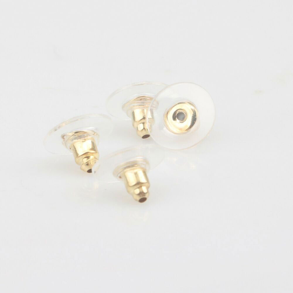 Earring Backs Post Backings Stopper Silver Golden Stud Secure Hook Earring Lots