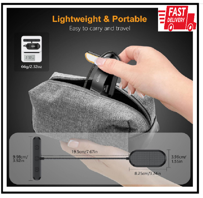 Gritin Rechargeable Book Light for Reading in Bed with 19 LED & Memory Function