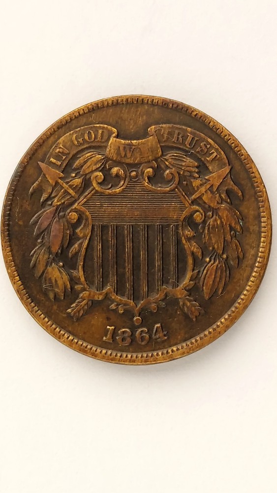 1864 United States 2 Cent Piece