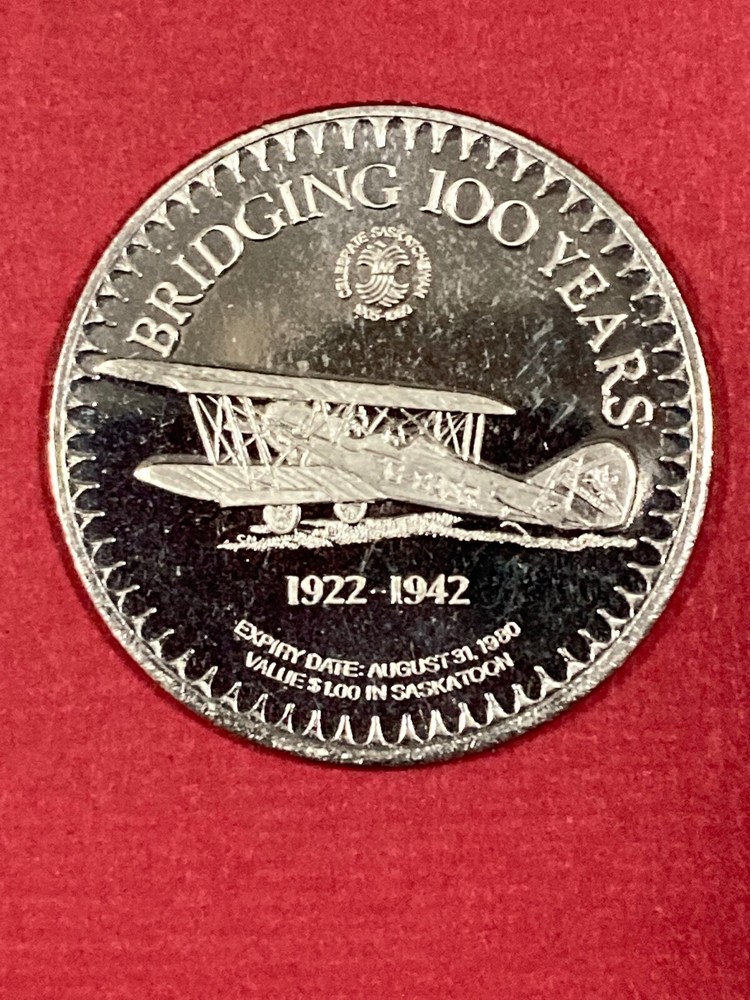 1982 Saskatoon Centennial Dollar Uncirculated Medallion