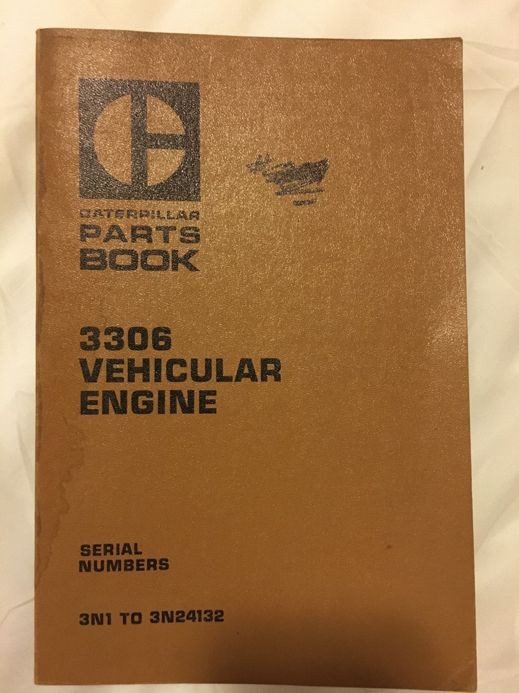 Caterpillar 3306 Vehicular Engine Parts Book