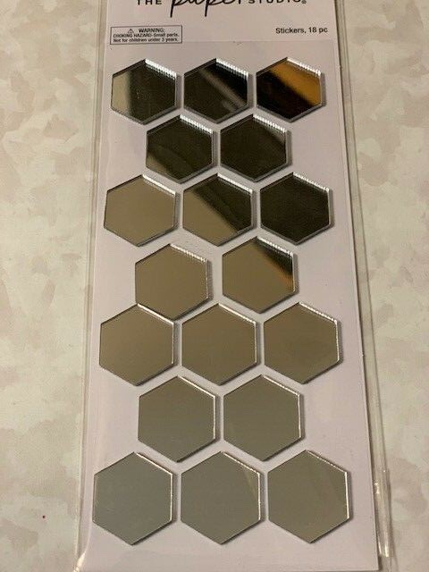 THE PAPER STUDIO HEXAGON MIRRORS 18 PCS