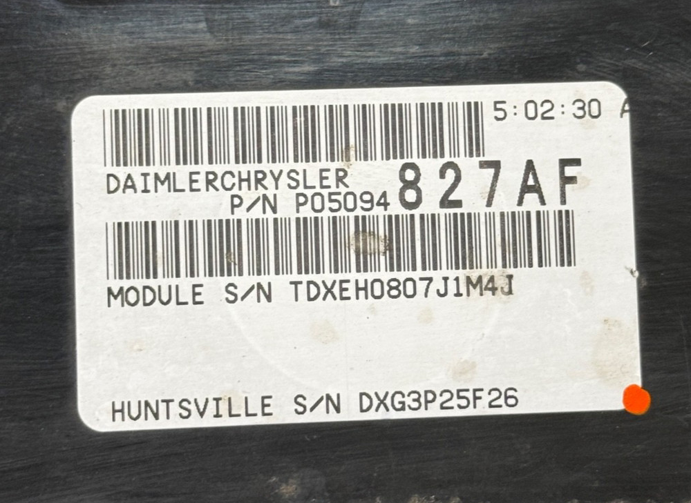 Transmission Control Module 05094827AF