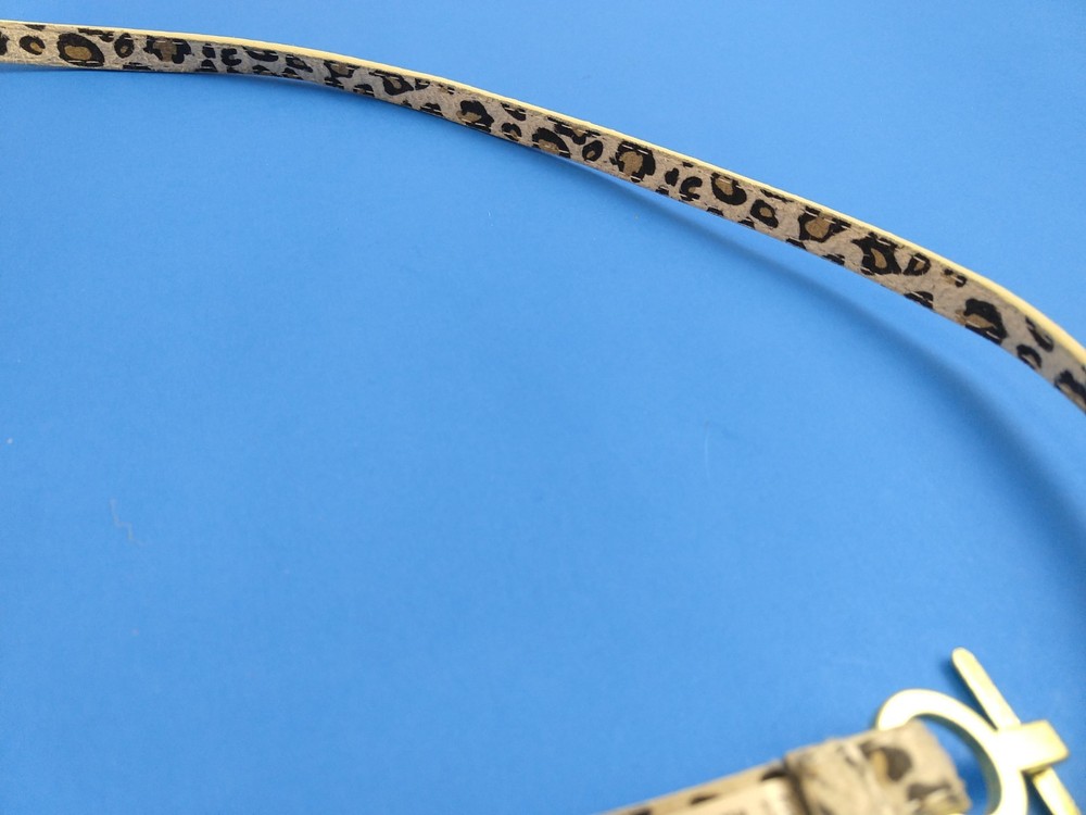 Dana Buchman Leopard Print Belt Thin Width Size 12