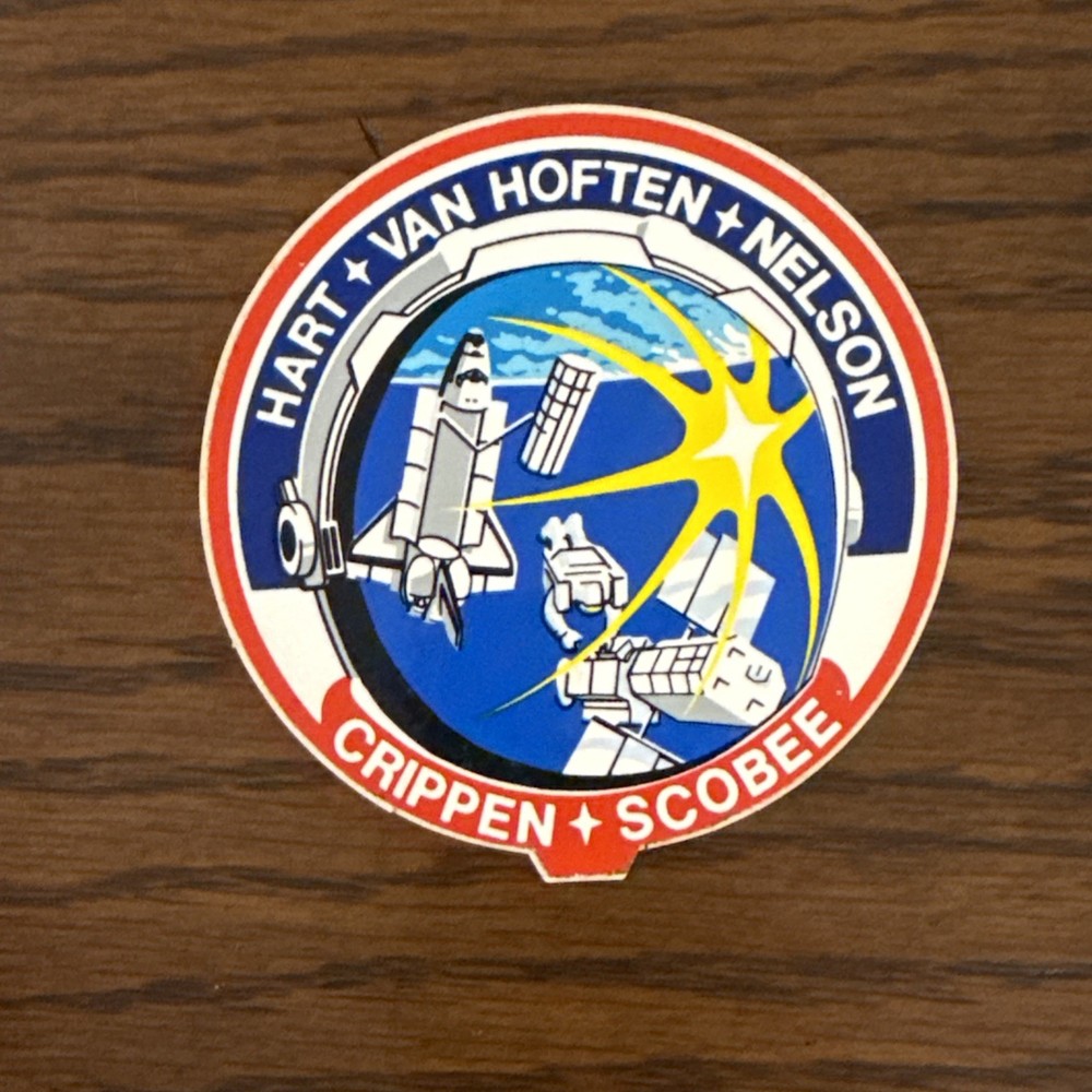 Original NASA STS-41C Mission Patch vinyl Sticker Decal