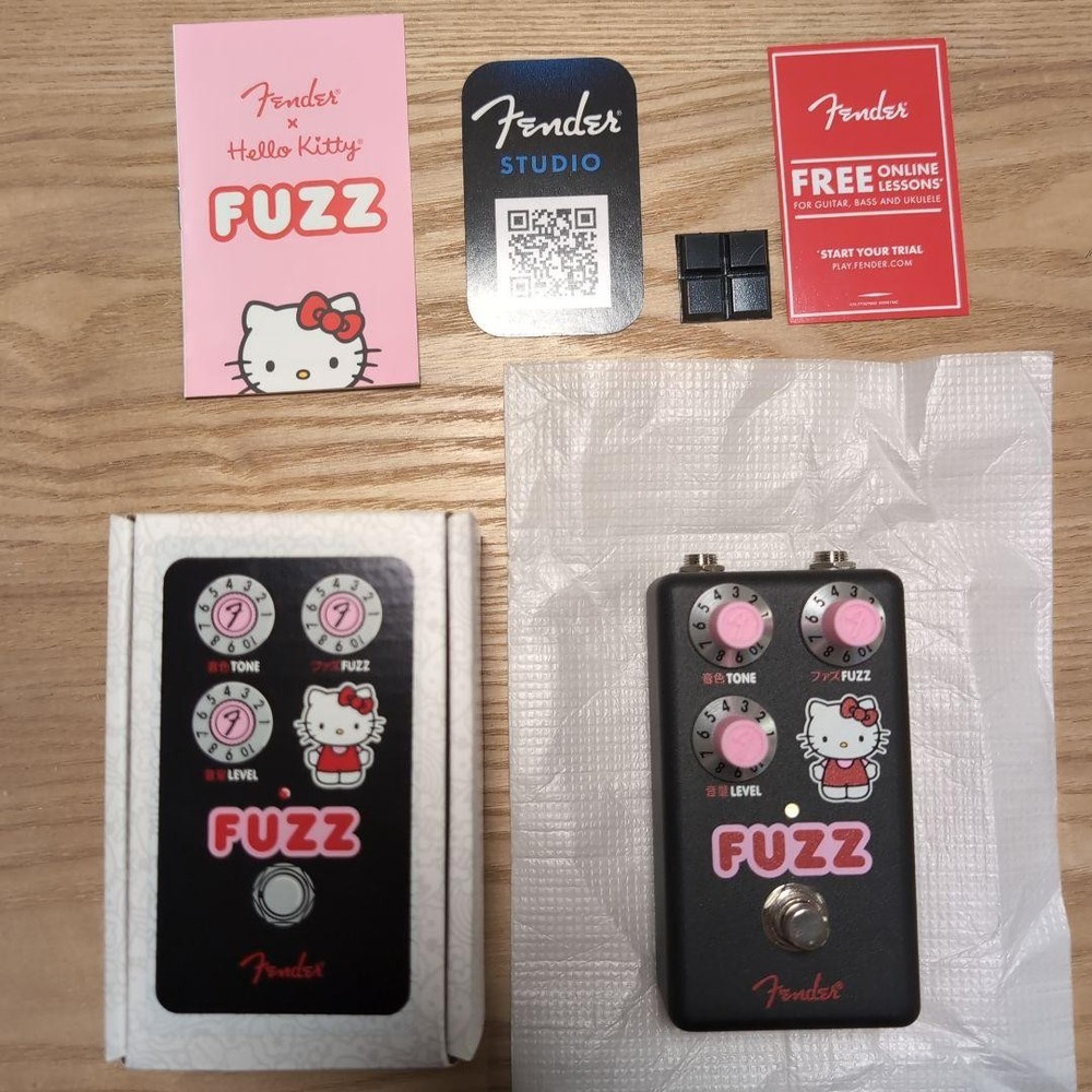 Fender Hello Kitty Fuzz Effector Black Kitty◆