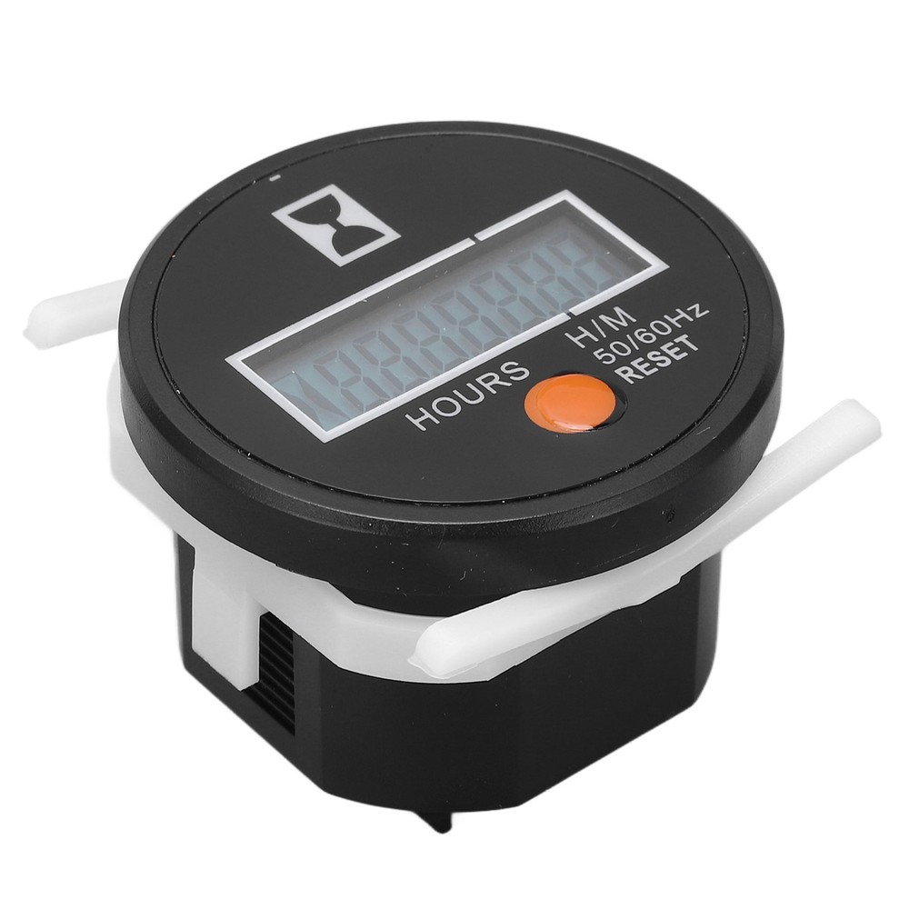 Hot Digital Hour Meter Mechanical Hourmeter Wide Range With Reset Button 24‑240V