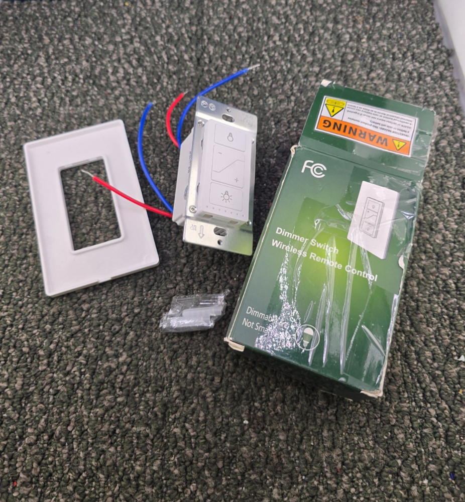 (QTY 2) FCC Dimmer Switch Wireless Remote Control Dimmer Light Switch