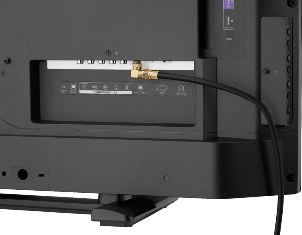 🔥 Rocketfish 90 Degree Coax Adapter 2 Pack Right Angle RF Gold Open Box 🔥